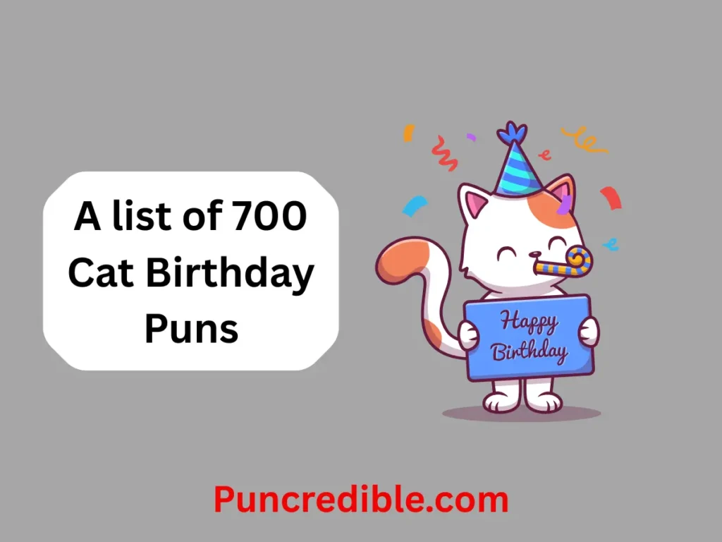 Cat Birthday Puns