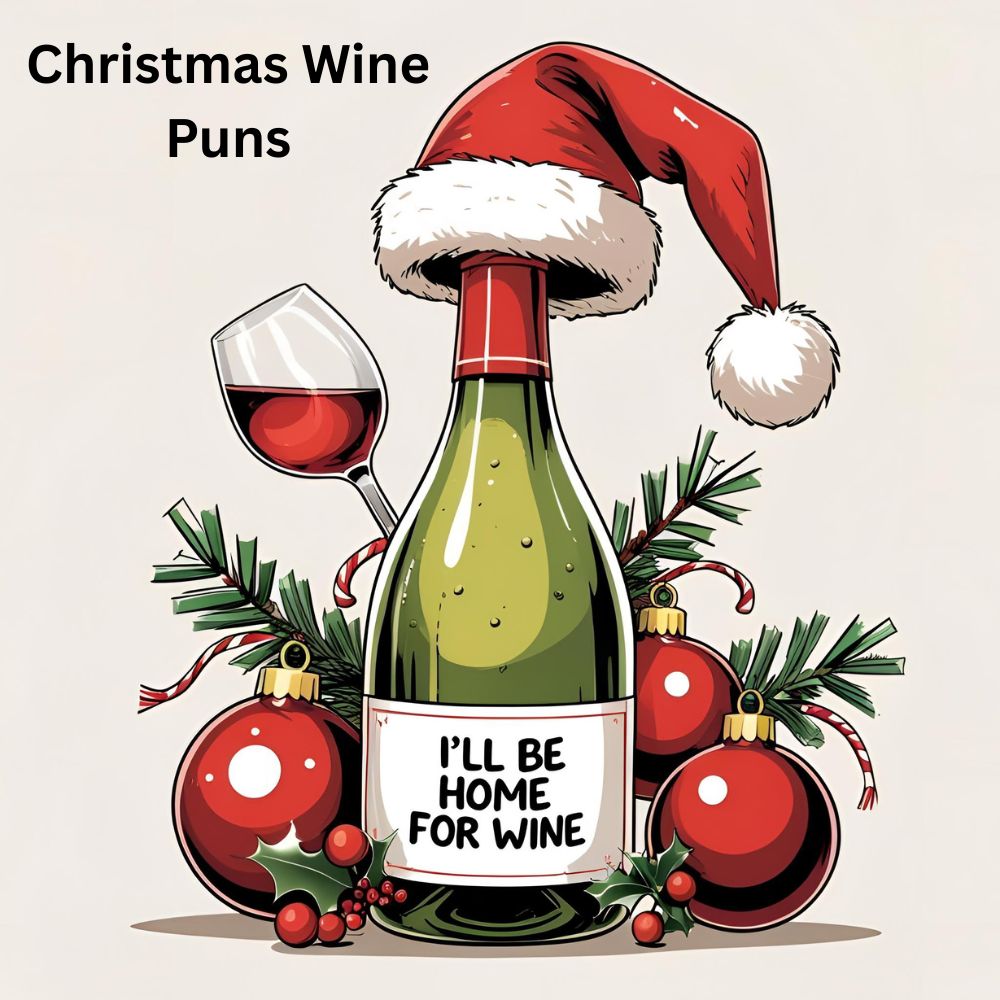 Christmas Wine Puns