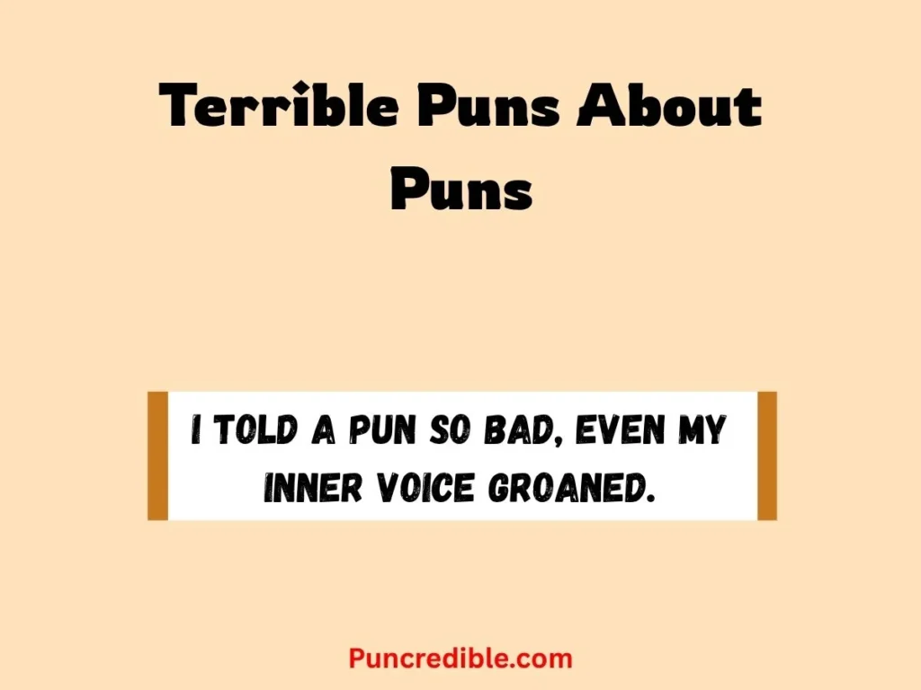 Terrible Puns About Puns